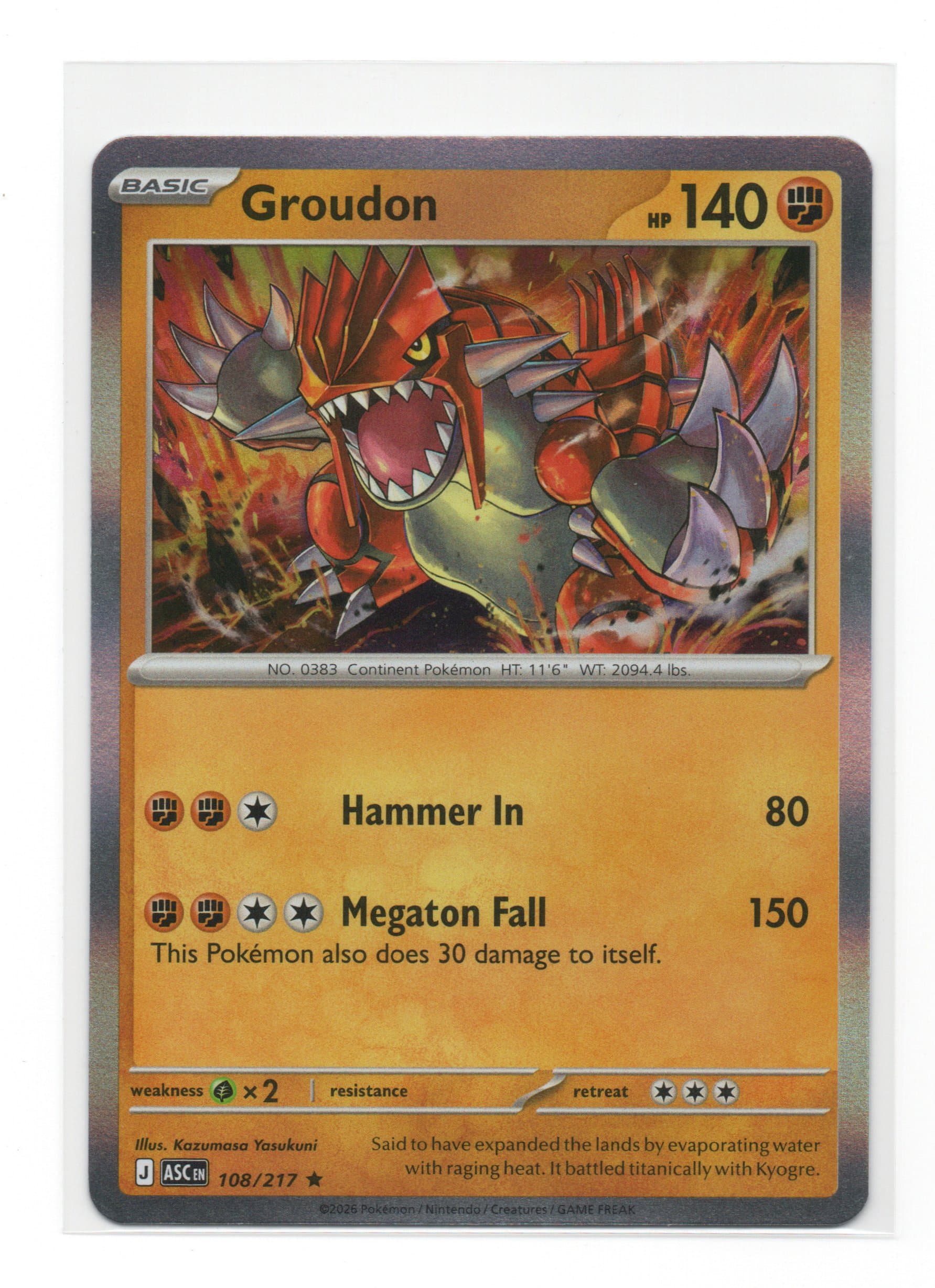 GROUDON - 108/217 (HOLO)